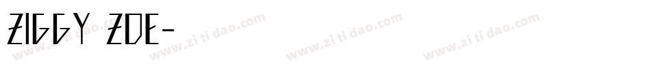 Ziggy Zoe字体转换